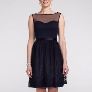 DB Studio Navy Bridesmaid Dress- size M (8/10)